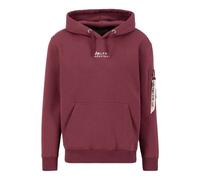 Alpha Industries Organics EMB Hoody Kapuzensweat für Herren Organic Burgundy