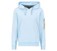 Alpha Industries Herren Hoodie Organics EMB organic sky blue XXL