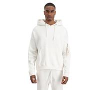 Alpha Industries Organics OS Hoody Kapuzensweat für Herren Organic White