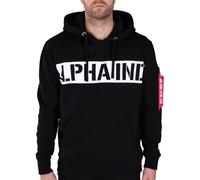 Alpha Industries Herren Hoodie Printed Stripe black M