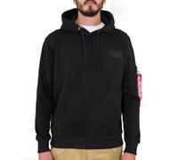 Alpha Industries Herren Hoodie Red Stripe black/white XL