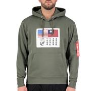 Alpha Industries Herren Hoodie USN Blood Chit dark olive XXL