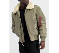 Alpha Industries Bomberjacke mit Umlegekragen Modell 'INJECTOR' in Khaki, Größe S