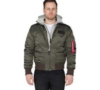 Alpha Industries Herren Jacke MA-1 D-Tec, Gr. Small, Grau (black 04)