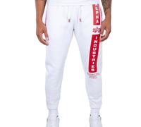 Alpha Industries Herren Jogginghose Defense white/red S