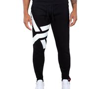 Alpha Industries Herren Jogginghose Side Logo black S