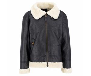 Alpha Industries Herren Kunstlederjacke B3 FL black XXL