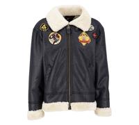 Alpha Industries Herren Kunstlederjacke B3 FL Custom black S