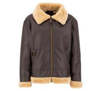 Alpha Industries Herren Kunstlederjacke B3 FL vintage brown S