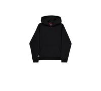 Kapuzensweatshirt ALPHA INDUSTRIES "Label Hoodie BP", Herren, Gr. L, schwarz, angeraute Sweatware, Obermaterial: 80% Baumwolle, 20% Polyester, bedruckt, regular fit normal, Rundhals, Rippbündchen, Swe