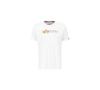 Alpha Industries Herren Label Pp Für T-Shirt, Weiß, M EU