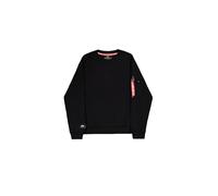 Alpha Industries Herren Label Sweatshirt Back Print, Black, XL