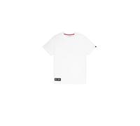 T-Shirt ALPHA INDUSTRIES "Label Backprint T-Shirt", Jungen, Gr. XXL, weiß, Obermaterial: 100% Baumwolle, Shirts T-Shirt (49584921-XXL) weiß