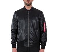 Alpha Industries MA-1 VF Vegan Leather Light Bomberjacke Größe 2XL Schwarz