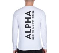 Alpha Industries Herren Longsleeve Back Print Heavy white XS