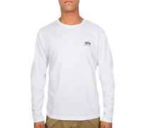 Alpha Industries Herren Longsleeve Basic Small Logo white XS