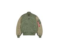 Alpha Industries MA-1 Camo Back Embroidery Bomberjacke Größe L Olivgrün