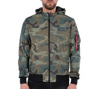Alpha Industries Herren MA-1 LW Hooded Refl. Camo wdl camo 65 S
