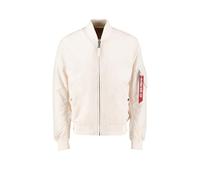 Alpha Industries Herren MA-1 TT Bomberjacke, Jet Stream White, L