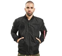 ALPHA INDUSTRIES Herren MA-1 TT Patch SF Baby Jacke, All Black, M
