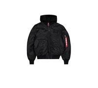 Bomberjacke ALPHA INDUSTRIES "MA-1 TT Hood", Herren, Gr. L, schwarz, Web, Obermaterial: 100% Nylon, modisch, slim fit, Langarm, Jacken (30048842-L) schwarz