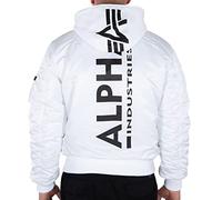 Alpha Industries Ma-1 Zh Back Print Jacke M White / Black