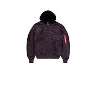Alpha Industries Herren MA-1 Zip Hood Back EMB Bomberjacke, Plum, M