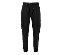 Jogginghose ALPHA INDUSTRIES "ALPHA Men - Cargo Pants Nylon Jogger" Gr. L, Normalgrößen, schwarz (black) Herren Hosen Jogginghosen (10653134-L)