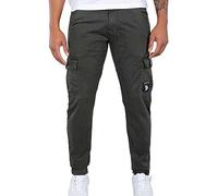 Alpha Industries Herren Petrol Patch Pant Freizeithose, Greyblack, 36