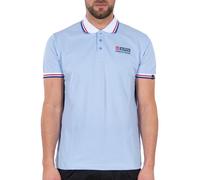 Alpha Industries Herren Polohemd Contrast light blue XS