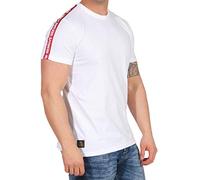 ALPHA INDUSTRIES Herren RBF Tape T Kurzarm Shirt, White, M