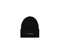 Skimütze ALPHA INDUSTRIES "Rubber Logo Beanie", Gr. onesize, schwarz, Obermaterial: 60% Polyester, 40% Polyacryl, Mützen (98589959-0) schwarz