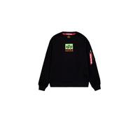 Alpha Industries Herren Satin Logo Sweater Sweatshirt (1er Pack)