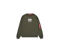 Alpha Industries Satin Logo Sweatshirt Größe L Grün