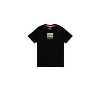 Alpha Industries Herren T-Shirt Satin Logo black S