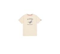 Alpha Industries Herren Scorpion T-Shirt, Vintage White, S