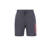 Alpha Industries Sweatshorts mit elastischem Bund und Tunnelzug in Anthrazit, Größe S