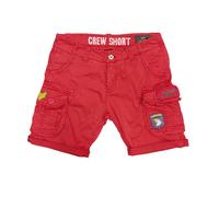Alpha Industries Herren Short Crew Patch rbf red 30