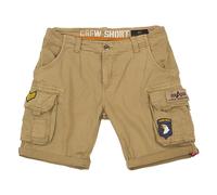 Alpha Industries Herren Crew Short Patch Für Cargos, Sand, 32 EU