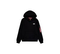 Alpha Industries Herren Signature BP Hoody, Black, S