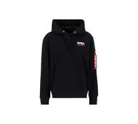 Alpha Industries Herren Skylab NASA Hoody, Black/Magenta, XXL