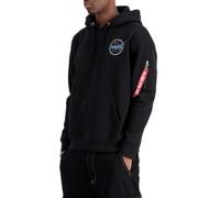 Alpha Industries Herren Space Shuttle Hoody Kapuzensweat Für Kapuzenpullover, Black/Neon Purple, M EU