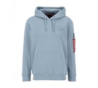 Alpha Industries Herren Sudadera Con Capucha Back Print para Hombre Hooded Sweatshirt, Greyblue, M
