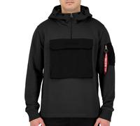 Alpha Industries Herren Sweat Anorak black S