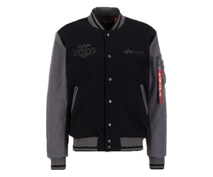 Alpha Industries Herren Sweat Jacket Varsity Air Force black S