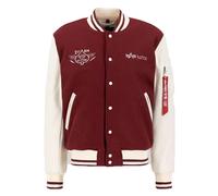 Alpha Industries Herren Sweat Jacket Varsity Air Force burgundy