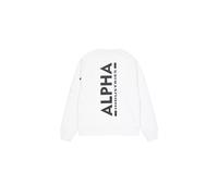 Alpha Industries Herren Sweater Back Print white S