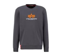 Alpha Industries Herren Sweater Basic Rubber vintage grey M