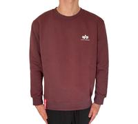 Alpha Industries Herren Sweater Basic Small Logo deep maroon M