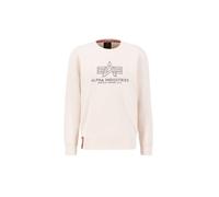 Alpha Industries Herren Sweater Embroidery jet stream white XS